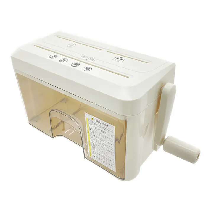 軽く回せる マイクロカットハンドシュレッダー