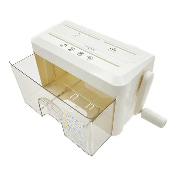 軽く回せる マイクロカットハンドシュレッダー