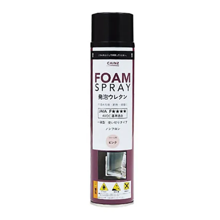 カインズ フォームスプレー 発泡ウレタン ピンク 750ml