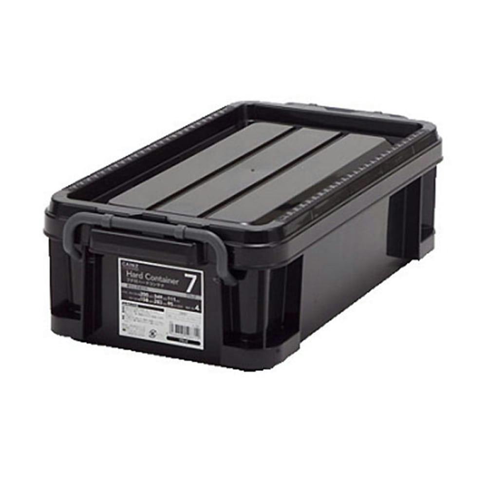 カインズ フタ付ハードコンテナ ＃7 ブラック | 作業工具・作業用品