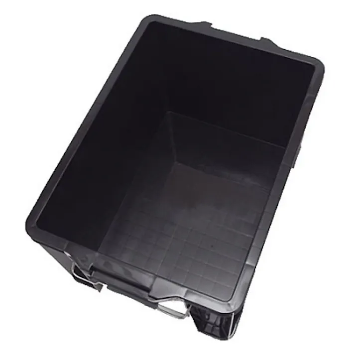 カインズ フタ付ハードコンテナ #45 ブラック 幅37.9cm 奥行54.5cm 高さ32.2cm