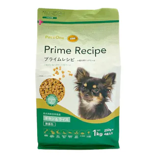 プライムレシピ 小型犬用 チキン&ライス 250g×4袋入り