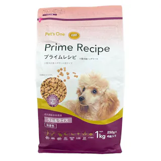 プライムレシピ 小型犬用 ラム&ライス 250g×4袋入り