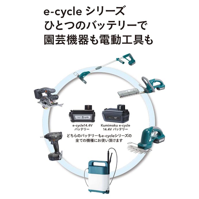 E-CYCLE14.4充電グラストリマー160mm(販売終了)