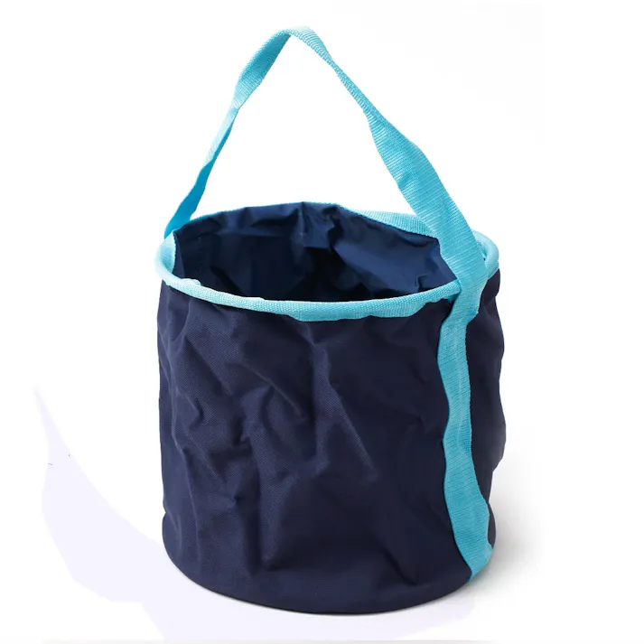 カインズ 折りたたみ丸型バケット 中 ネイビー/ブルー(販売終了)
