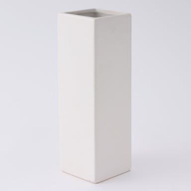 花瓶 角型 ホワイト 高さ25cm VS25-WH