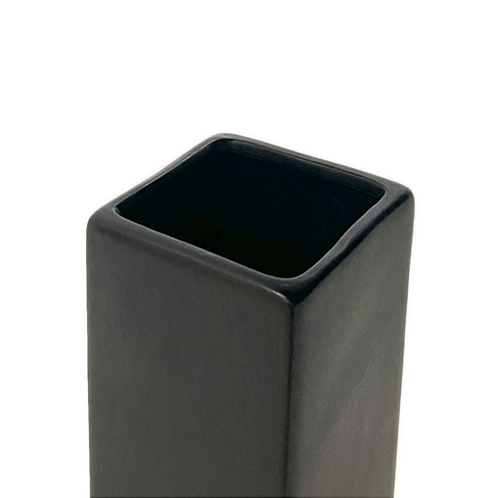 花瓶 角型 ブラック 高さ25cm VS25-BK | 花＆グリーン 通販