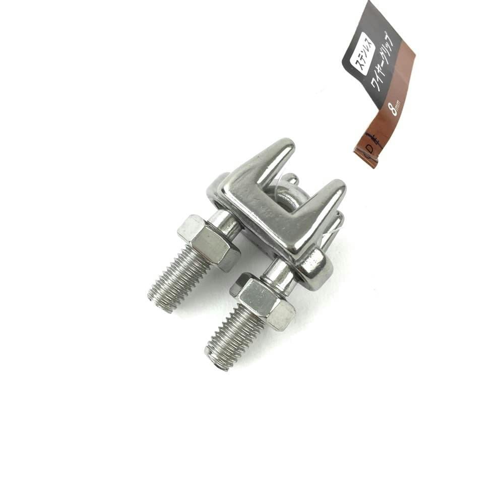 ステン ワイヤーグリップ (SUS304) 8mm 吊り金具 ステン ワイヤーグリップ (SUS304) 8mm 吊り金具