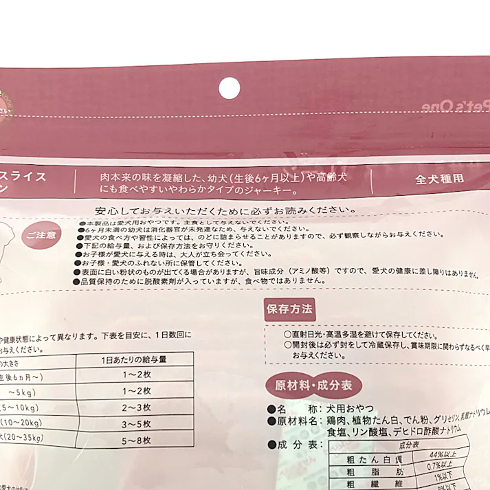 Pet’sOne ささみジャーキー プレーン 80枚