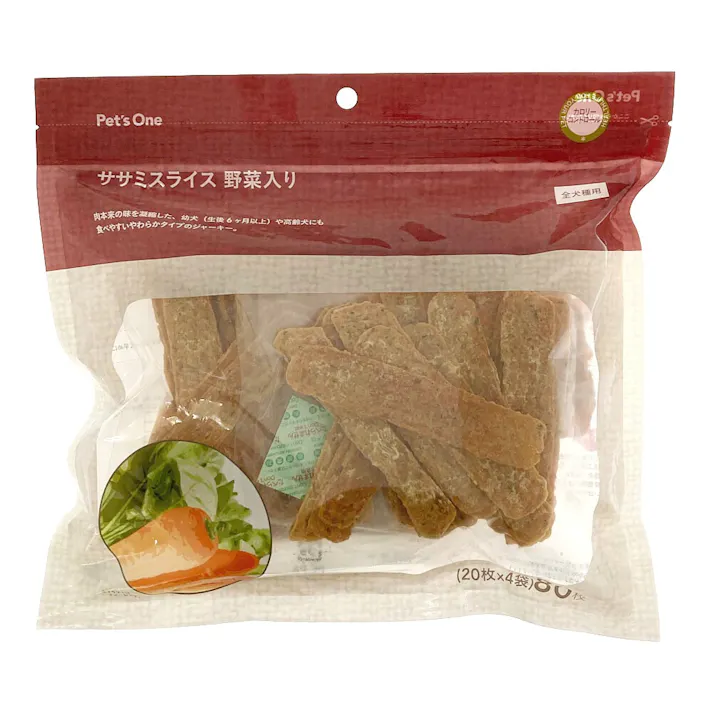 Pet’sOne ささみジャーキー 野菜入り 80枚