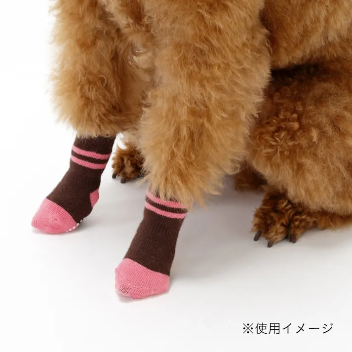 ペット用ソックス レッド S