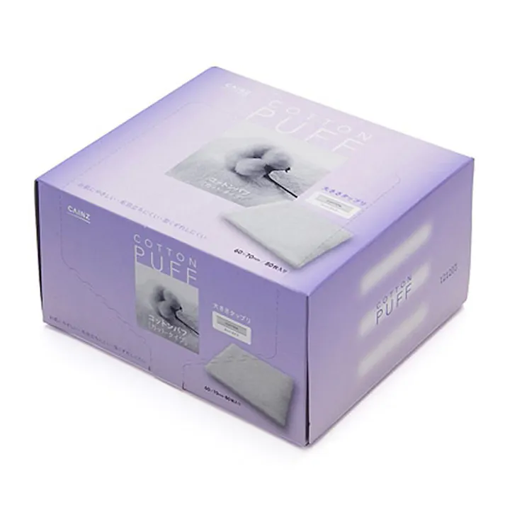 カインズ コットンパフ カットタイプ 大きめ 60×70mm 80枚入