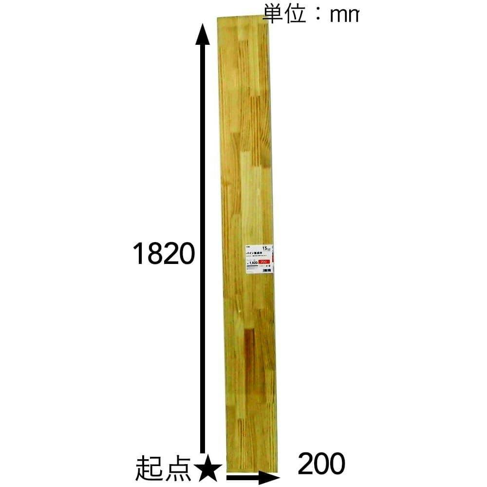 パイン集成材 1820×200×15mm(販売終了) | 木材 通販