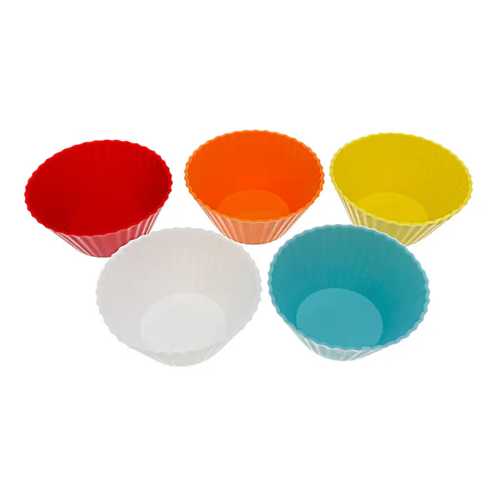 シリコーンおかずカップ 深型 8号 5色入 KC