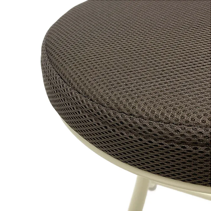 折りたたみ背付きメッシュチェア ブラウン