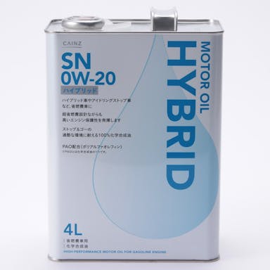 モーターオイルハイブリッド SN0W-20 4L