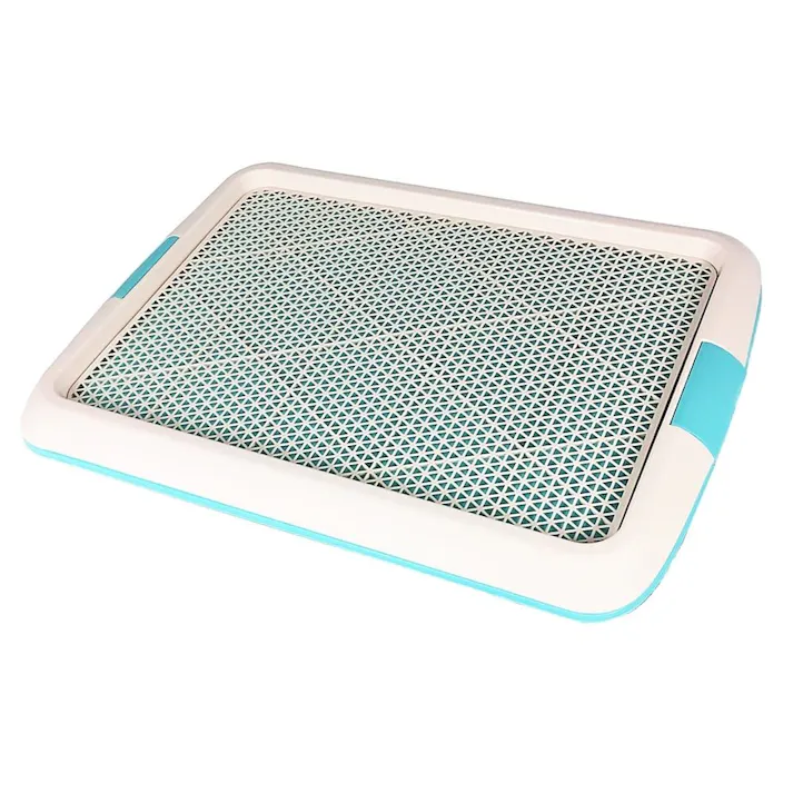 カインズ メッシュ付きペットシーツトレー ブルー ワイド 幅60cm 奥行45cm 高さ3.7cm ペットシート用トレー ペット用トイレ