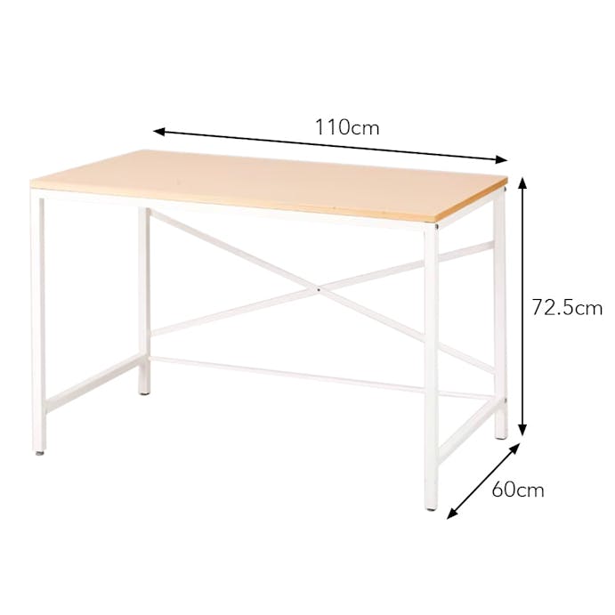 ワークデスク ナチュラル L 110×60×72.5cm W31