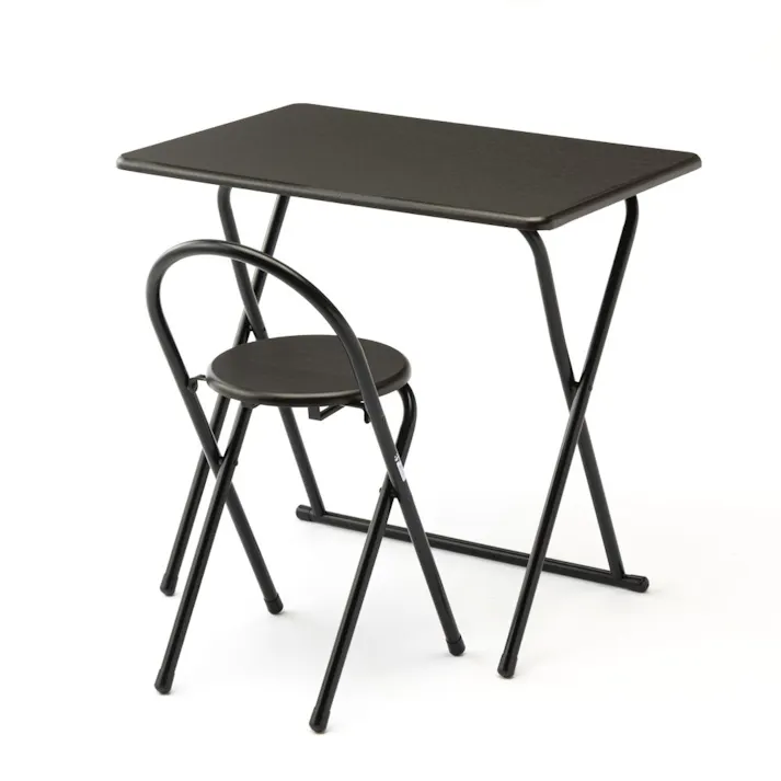 デスク&チェアセット ブラウン A3