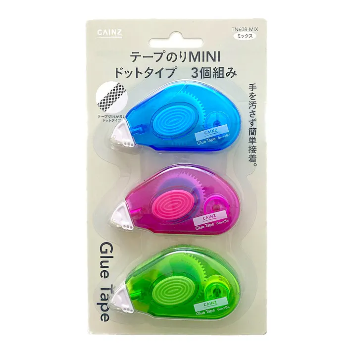 テープのりMINI ドットタイプ 6mm×8m MIX