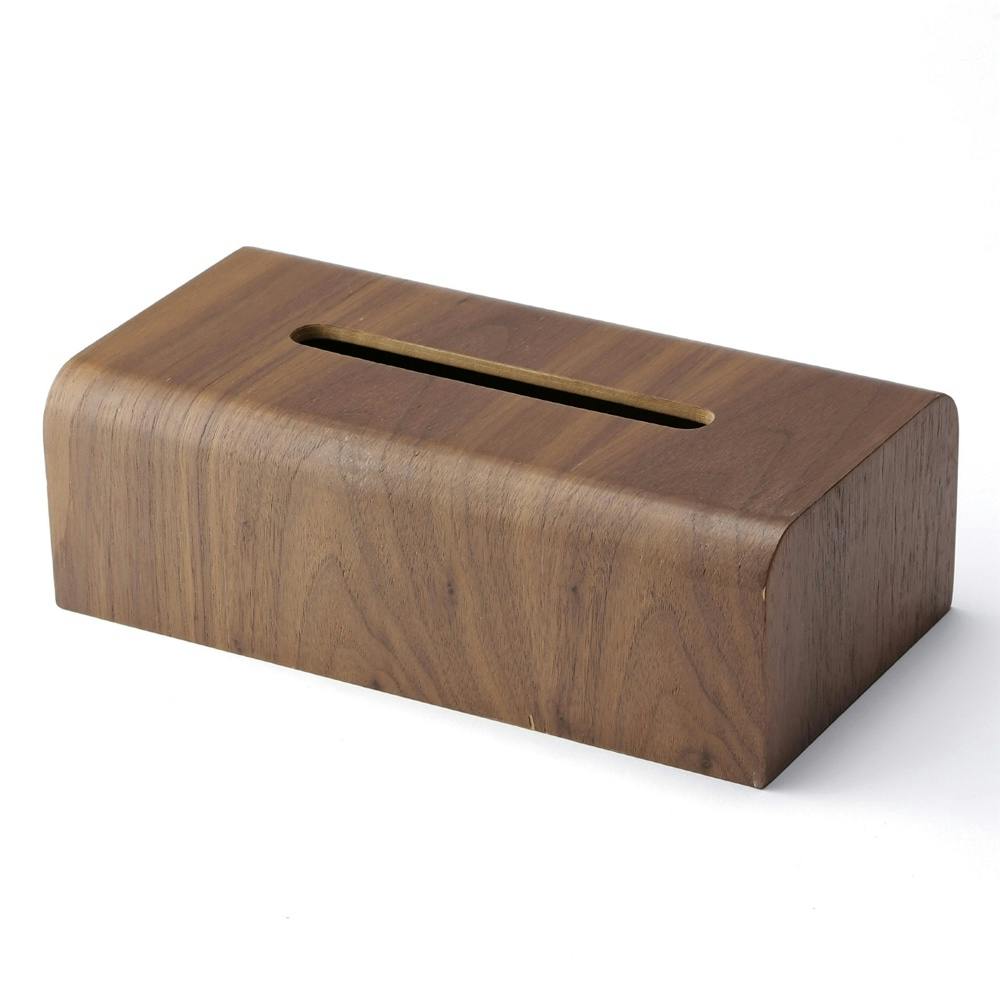木製ティッシュケース ブラウン | インテリア雑貨・生活雑貨