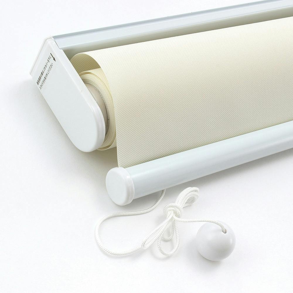 ２本　トーソー ロールスクリーンカーテン　プルコード式　アイボリー幅180cm 2本 トーソー ロールスクリーンカーテン プルコード式 アイボリー幅