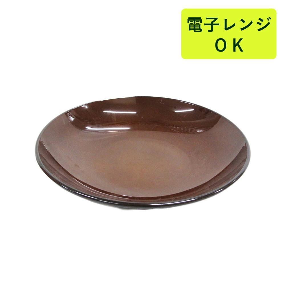 割れにくい軽量皿 23cm 茶 | 業務用・行楽用品 通販 | ホームセンター