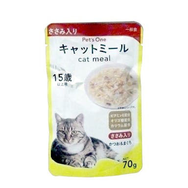 キャットミールパウチ 15歳ささみ 70g(販売終了)