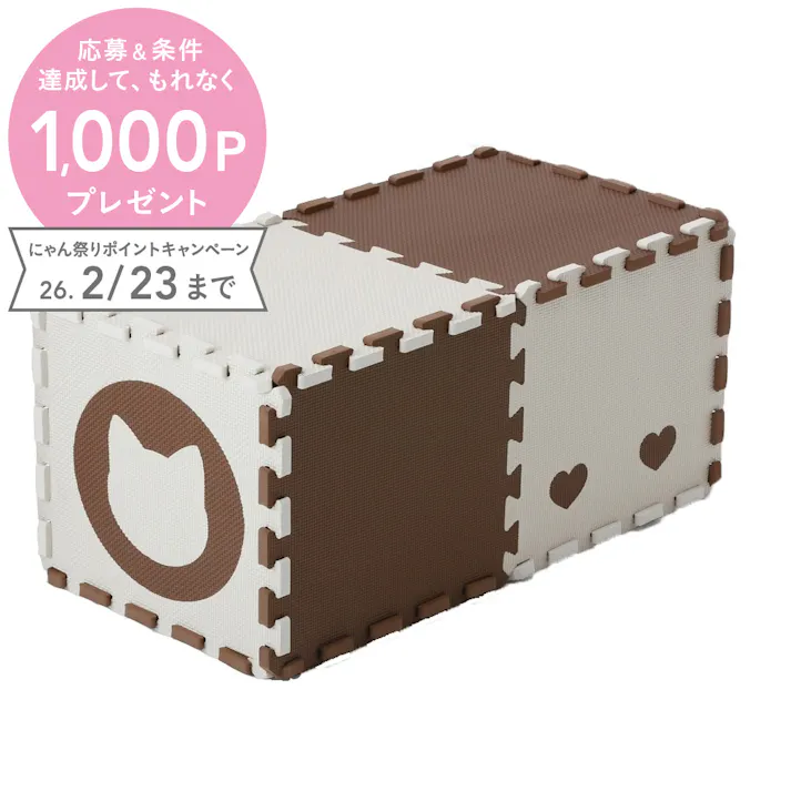 キャットキューブ 10枚組 ブラウン
