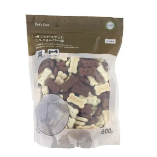 Pet’sOne ボーンビスケット ミルク&レバー味 600g