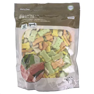 Pet’sOne ボーンビスケット 野菜ミックス 600g