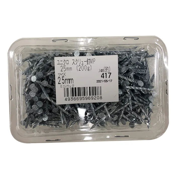 カインズ スクリュー釘MP ユニクロ 25mm 200g