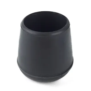 パイプ用足ゴム 21mm 黒 P-7