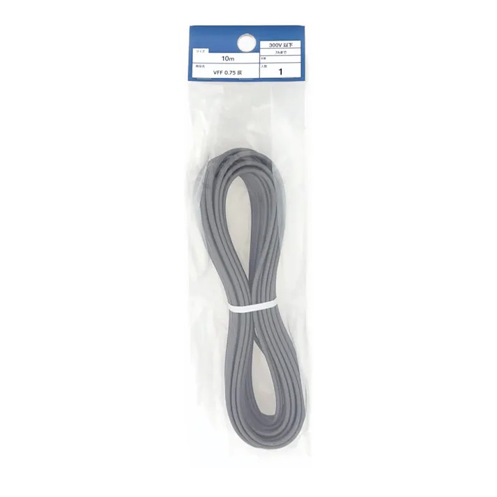 カット電線 VFF 0.75 灰 10m