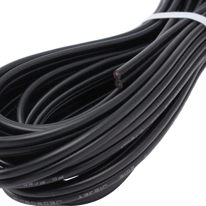 カット電線 VFF 0.75 黒 5m