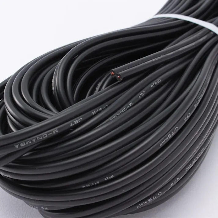 カット電線 VFF 0.75 黒 20m