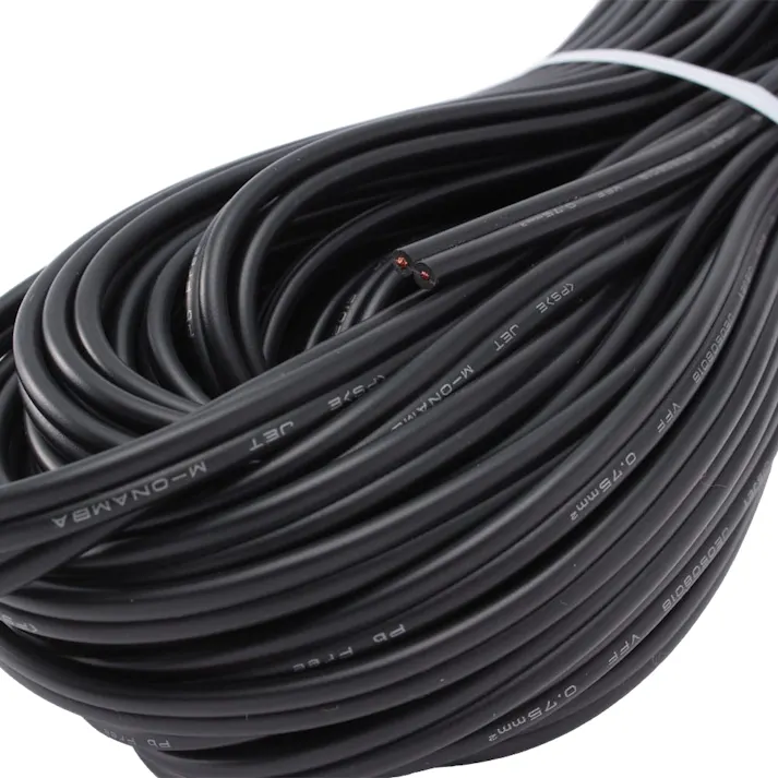 カット電線 VFF 0.75 黒 20m