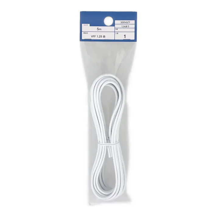 カット電線 VFF 1.25 白 5m
