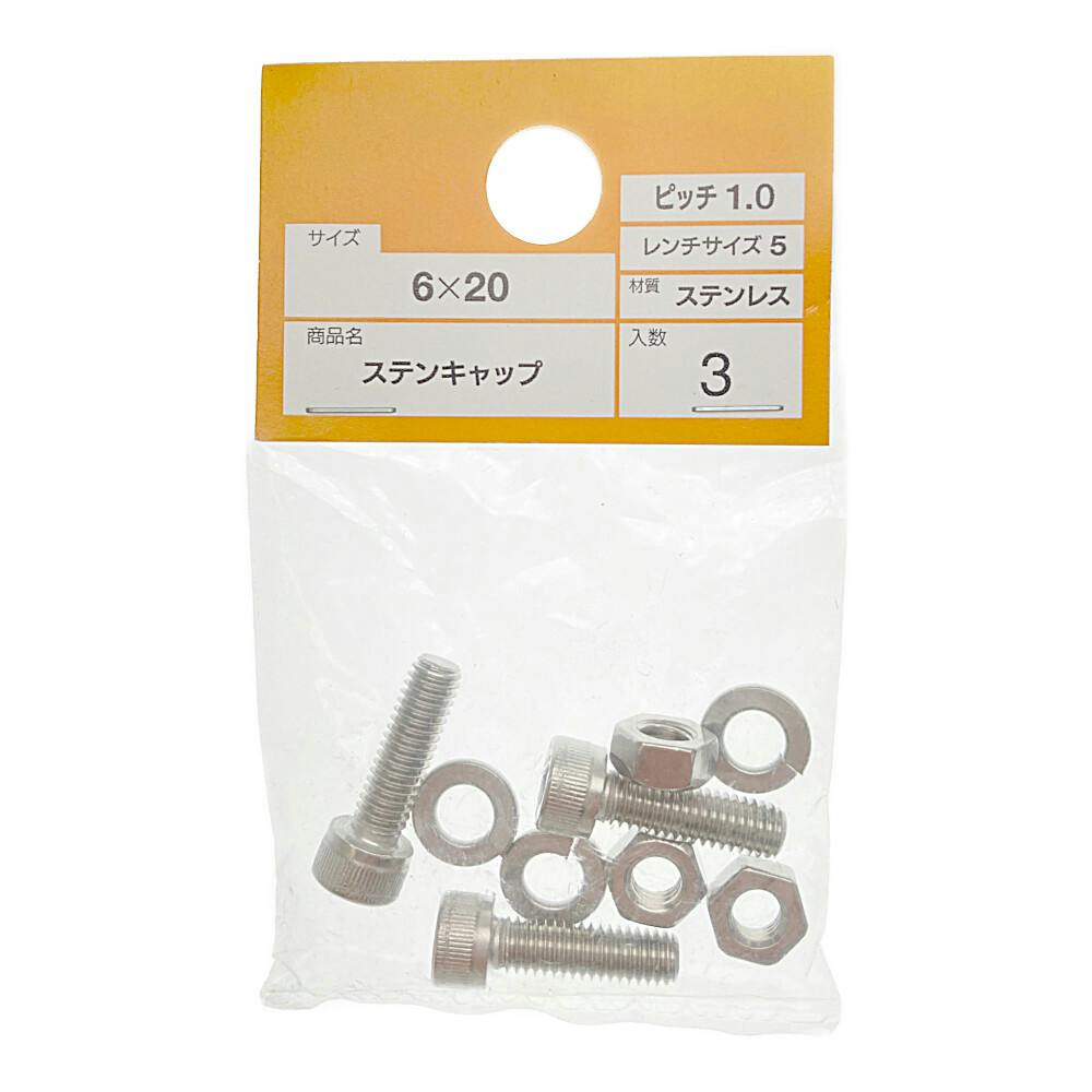 カインズ ステンキャツプ 6×20mm | ねじ・くぎ・針金・建築金物 通販