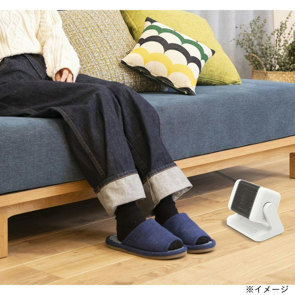 コンパクト横長1,500ワットサイレントヒーター 山善 セラミックヒーター ヒーター 小型 卓上 手元ヒーター 300W