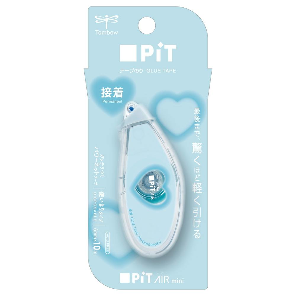 トンボ鉛筆 PiT テープのり ピットエアーミニ 6mm ブルー のり・テープのり トンボ鉛筆 PiT テープのり ピットエアーミニ 6mm ブルー のり・テープのり
