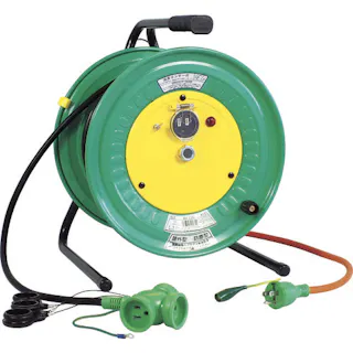 【CAINZ-DASH】日動工業 電工ドラム 屋外型 びっくリール アース付 30m RBW-E30S【別送品】