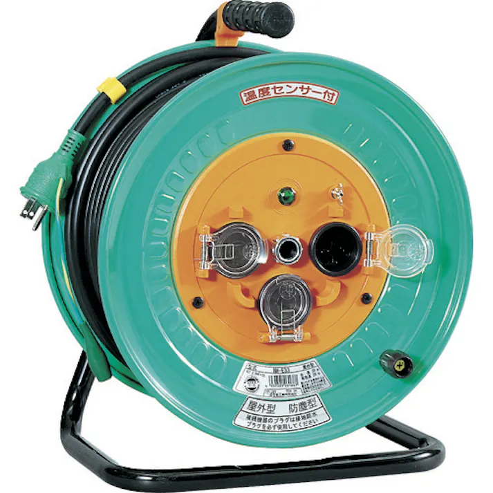 【CAINZ-DASH】日動工業 電工ドラム 屋外型 アース付 30m NW-E33【別送品】