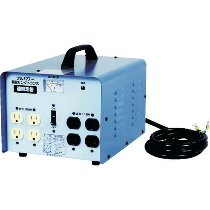 【CAINZ-DASH】日動工業 変圧器 降圧専用トラパック 5KVA TB-500D【別送品】