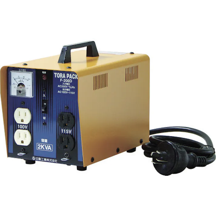 【CAINZ-DASH】日動工業 ニュートラパック降圧専用器 2KVA 定格電流20A F-200D【別送品】