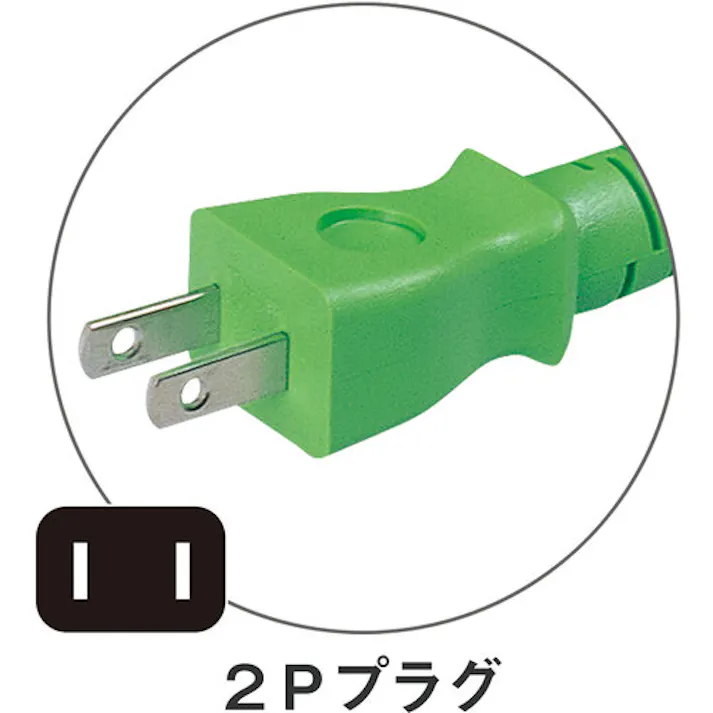 【CAINZ-DASH】日動工業 延長コード 十字型トリプルランプ付 100V 2芯 10m LT2-10【別送品】