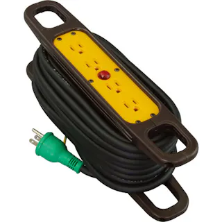 【CAINZ-DASH】日動工業 ハンドリール 100V 3芯×10m 黒 アース付 HR-E104-B【別送品】