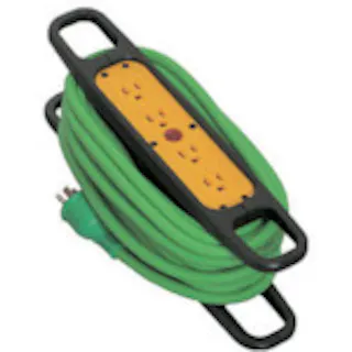 【CAINZ-DASH】日動工業 ハンドリール 100V 3芯×10m 緑 アース付 HRE104G【別送品】