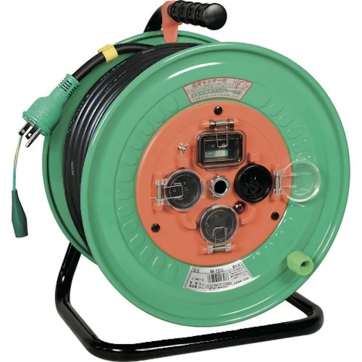 【CAINZ-DASH】日動工業 電工ドラム 屋外型 漏電保護専用ブレーカ付 30m NW-EB33【別送品】