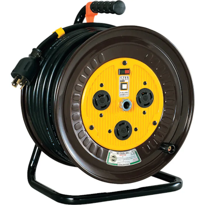【CAINZ-DASH】日動工業 三相200Vドラム ロック(引掛)式コンセントドラム(屋内型) 20m ND-E320L-20A【別送品】